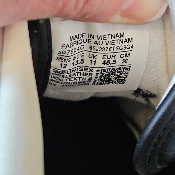 NWOT Converse Men's AS-1 Pro Leather/Suede Sneakers, White/Black, Sz 12 - Picture 16 of 16